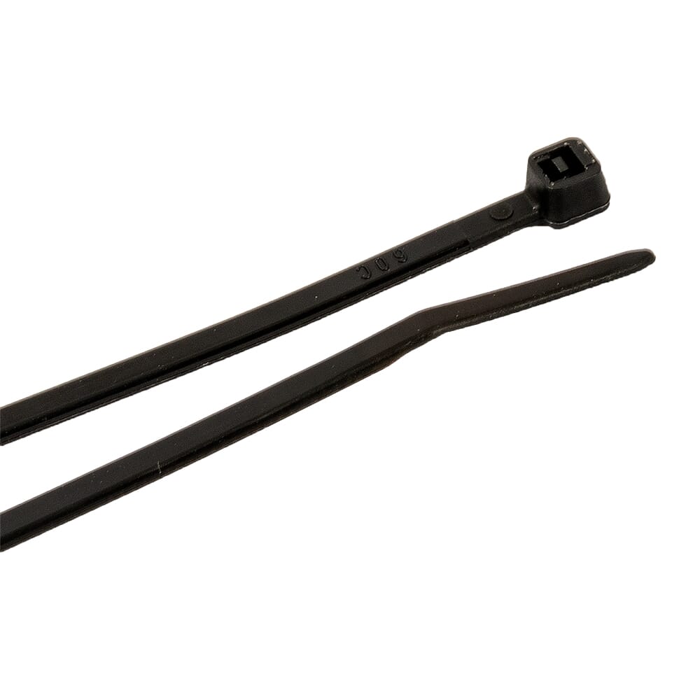62012 Cable Ties, 8 in Black Ultra